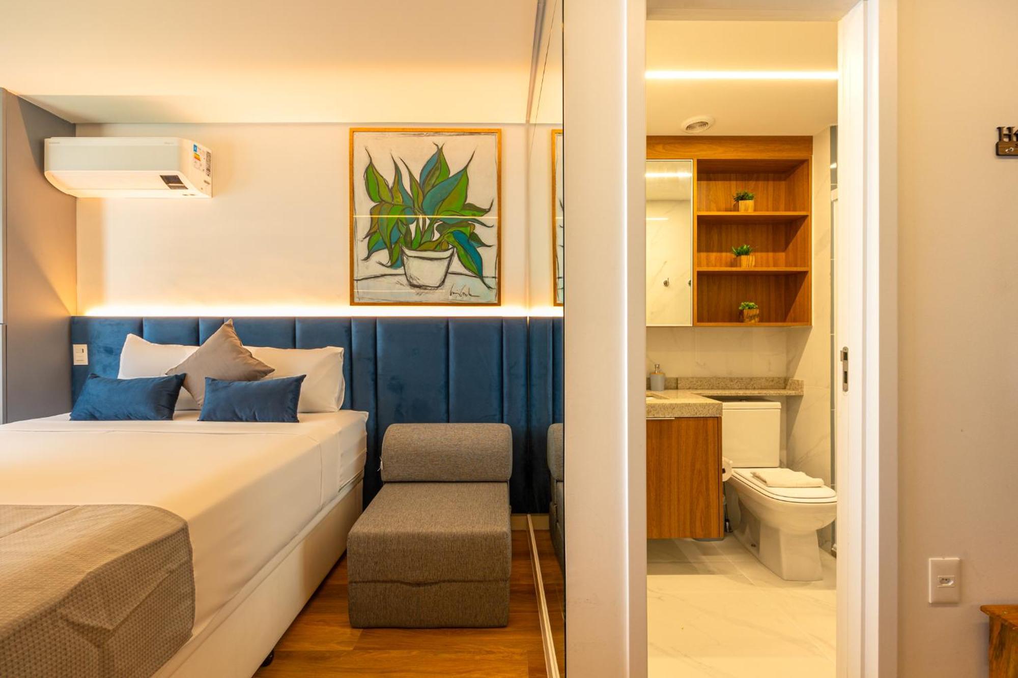 Apartamento Easy Star - Estiloso No Coracao Do Novo Booklin - He01i São Paulo