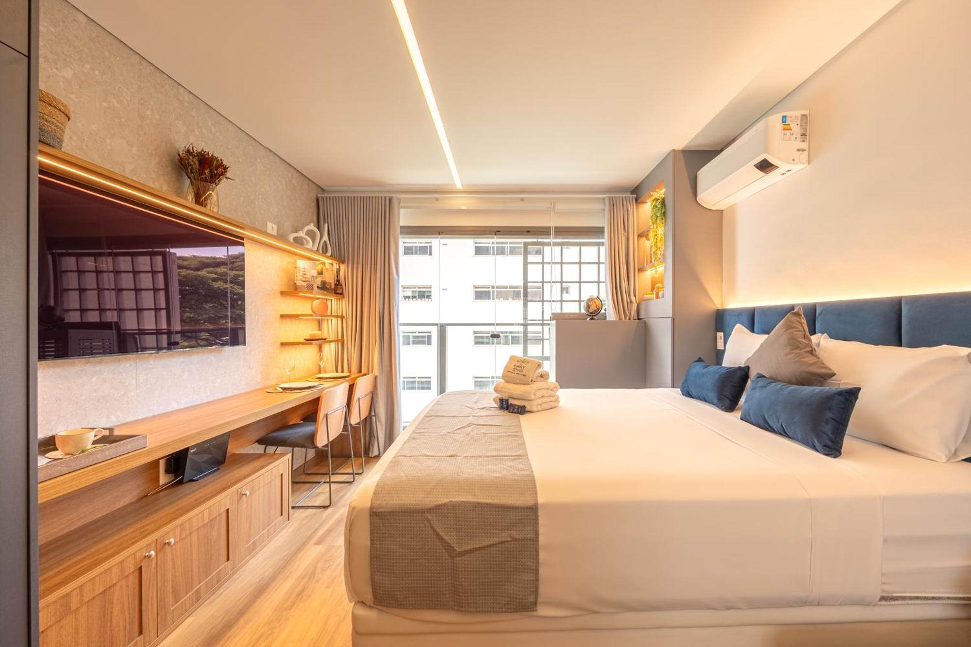 Apartamento Easy Star - Estiloso No Coracao Do Novo Booklin - He01i São Paulo